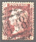 Great Britain Scott 33 Used Plate 204 - BF